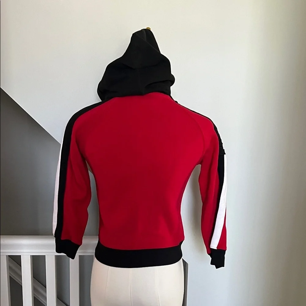 Ralph Lauren Red and Black Polo Zip Hoodie
